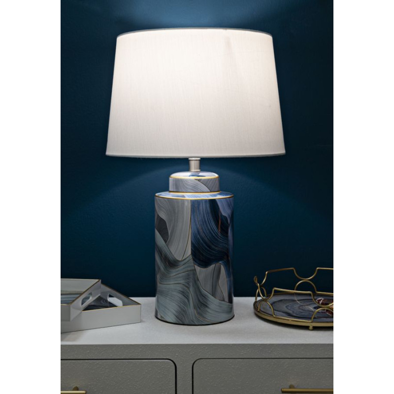 LAMPE DE TABLE EN CÉRAMIQUE ÉLÉGANTE CM Ø 40X64