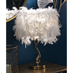 LAMPE DE TABLE CART BLANC CM Ø 25X47