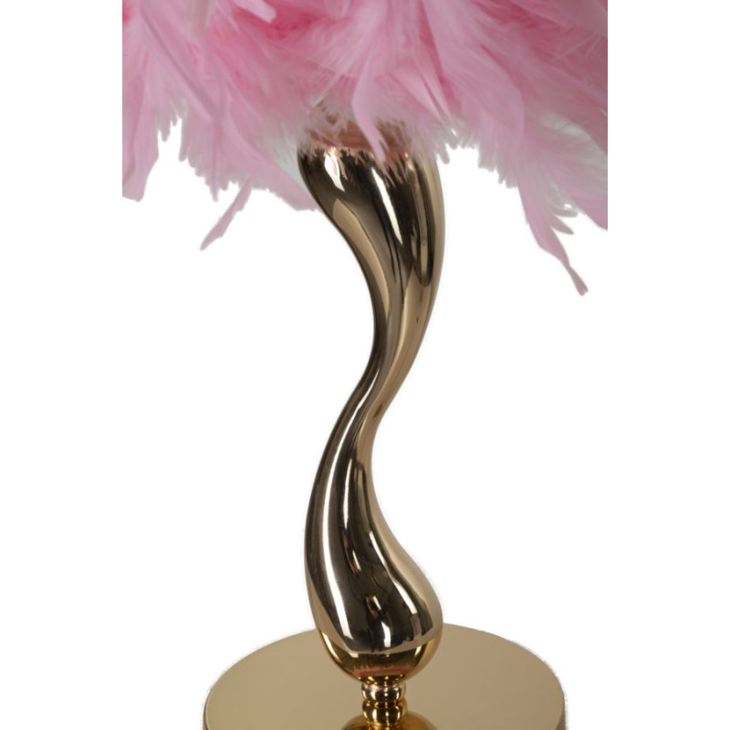 LAMPE DE TABLE CART ROSE CM Ø 25X47