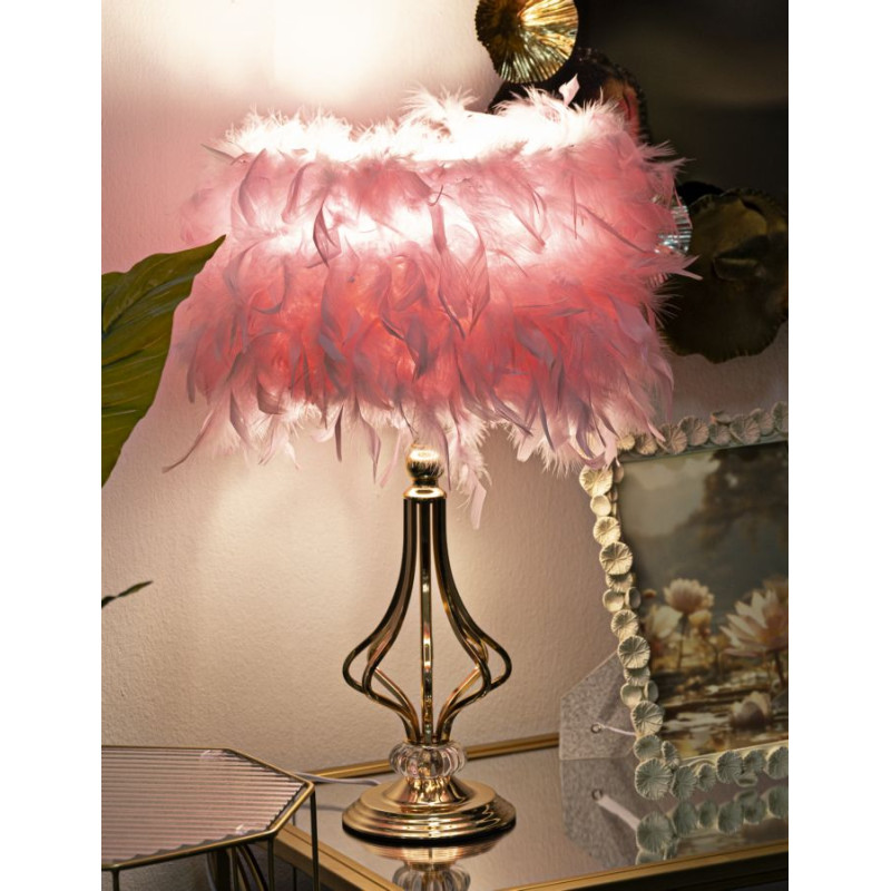 LAMPE DE TABLE TARTY ROSE CM Ø 25X54