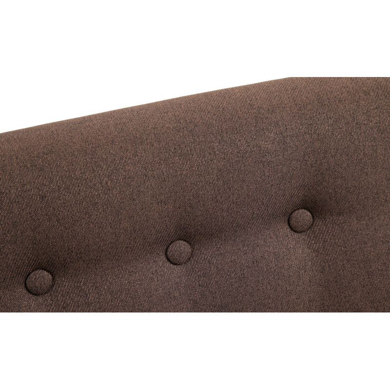 Fauteuil à bascule Dream en tissu brun