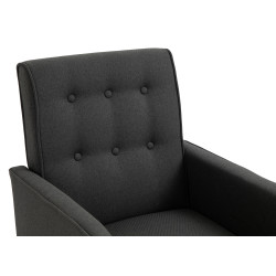 Fauteuil à bascule Dream en tissu gris foncé