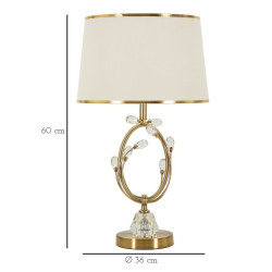 LAMPE DE TABLE VERSAILLES CM Ø 36X60