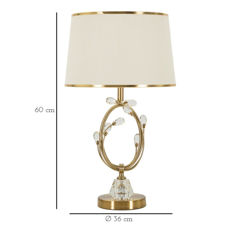 LAMPE DE TABLE VERSAILLES CM Ø 36X60