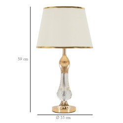 LAMPE DE TABLE BRATISLAVA CM Ø 33X59