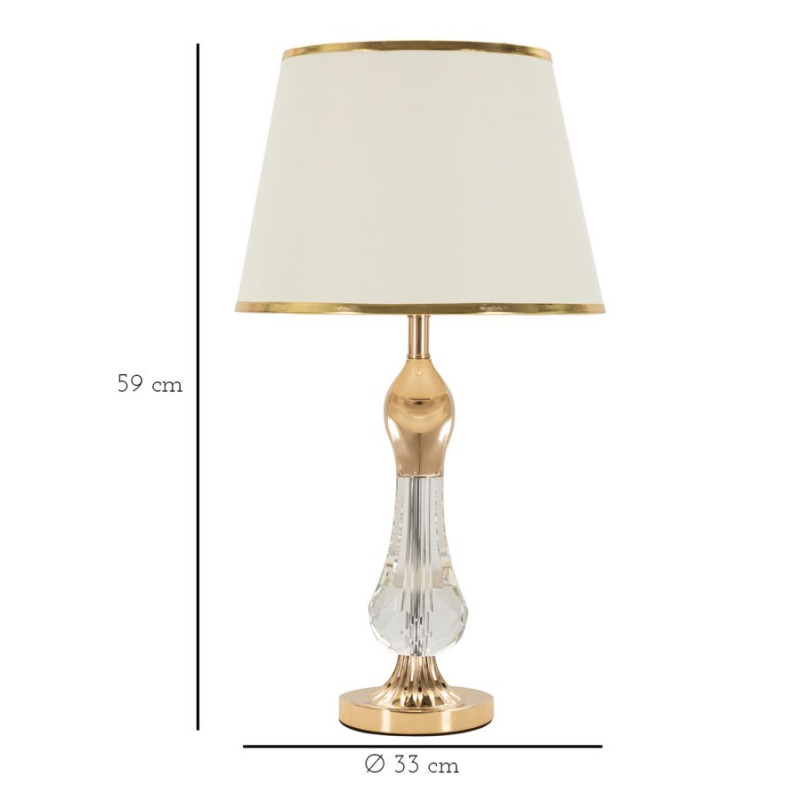 LAMPE DE TABLE BRATISLAVA CM Ø 33X59