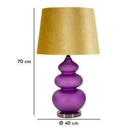 LAMPE DE TABLE MILVA TROIS CM Ø 40X70