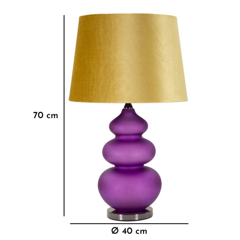 LAMPE DE TABLE MILVA TROIS CM Ø 40X70