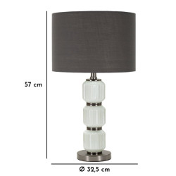 LAMPE DE TABLE BRIGHT THREE CM Ø 32,5X57