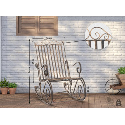 Chaise à bascule Smilla bronze