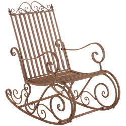 Chaise à bascule Smilla brun