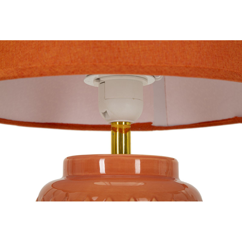 LAMPE DE TABLE CARRÉE ORANGE CM Ø 28X44