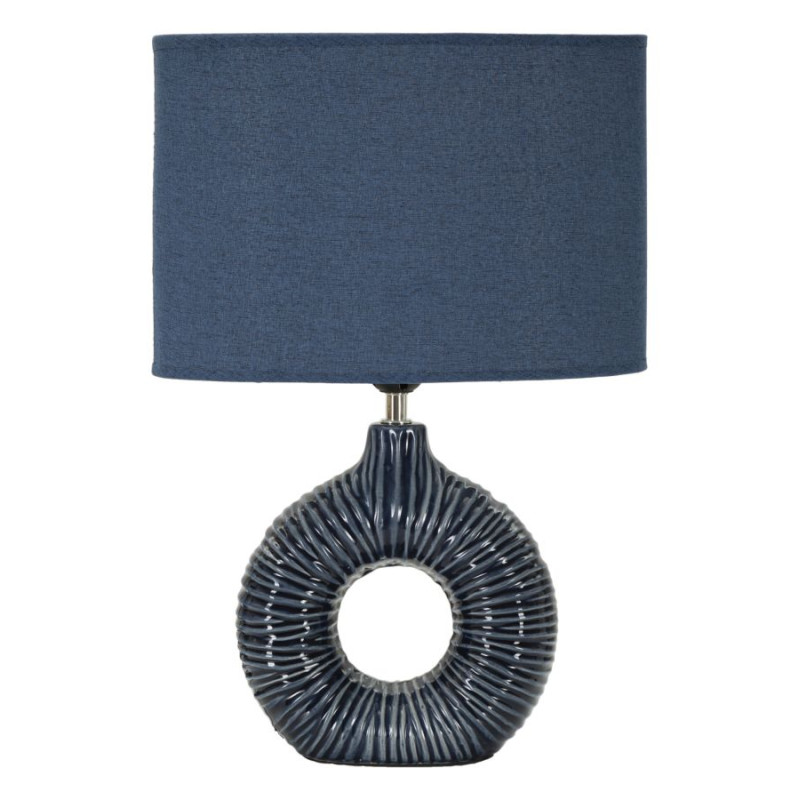 LAMPE DE TABLE SETA BLEU CM 28,5X15X43