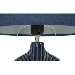 LAMPE DE TABLE SETA BLEU CM 28,5X15X43