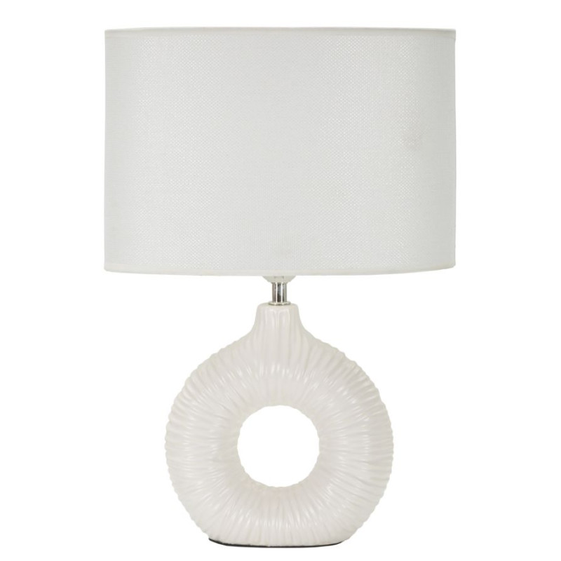 LAMPE DE TABLE SETA BLANC CM 28,5X15X43