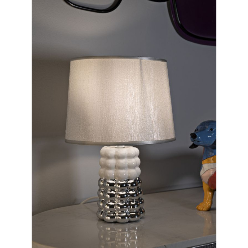 LAMPE DE TABLE DENTELLE CM Ø 23X33