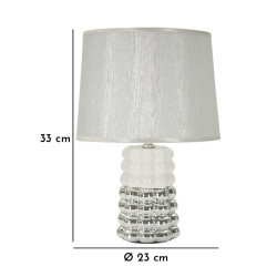 LAMPE DE TABLE DENTELLE CM Ø 23X33