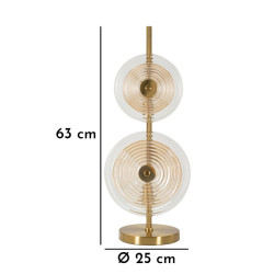 LAMPE DE TABLE VENISE CM Ø 25X63
