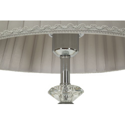 LAMPE DE TABLE ARGENTÉE CM Ø 30X56