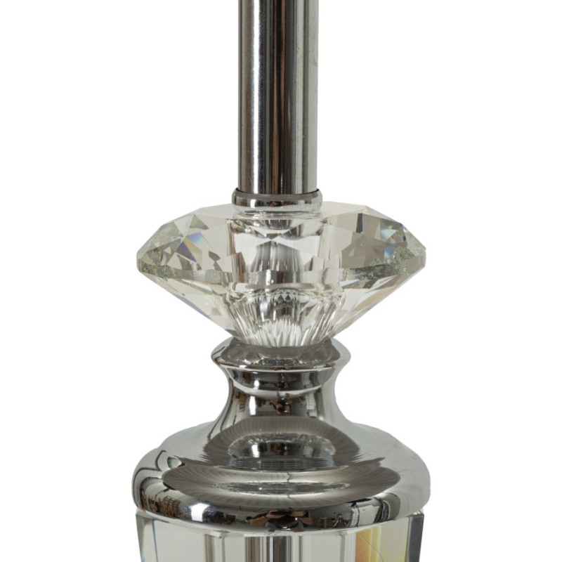 LAMPE DE TABLE ARGENTÉE CM Ø 30X56