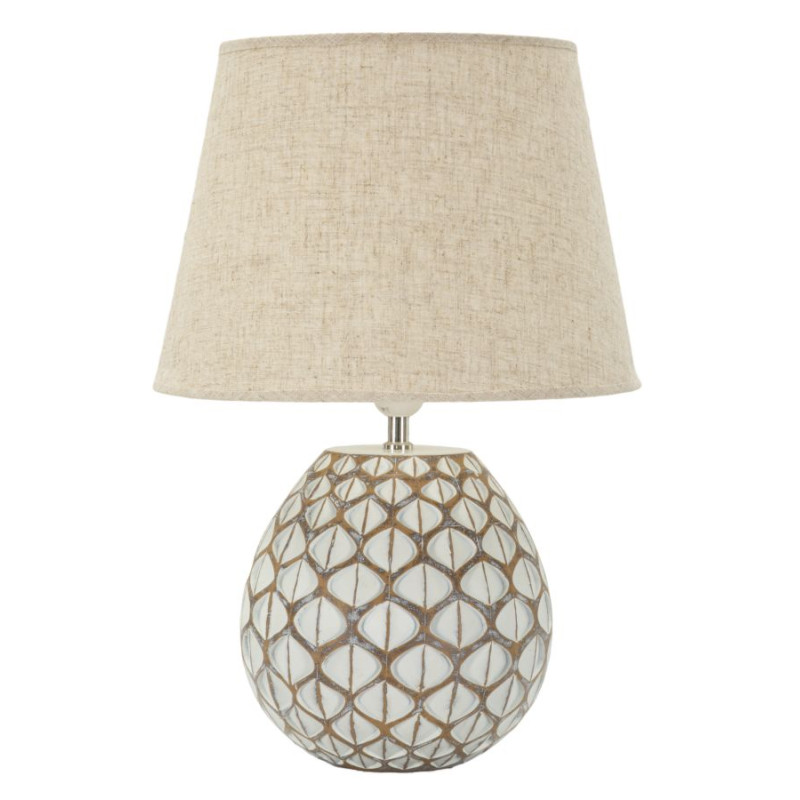 LAMPE DE TABLE TIBET RÉSINE CM Ø35X52
