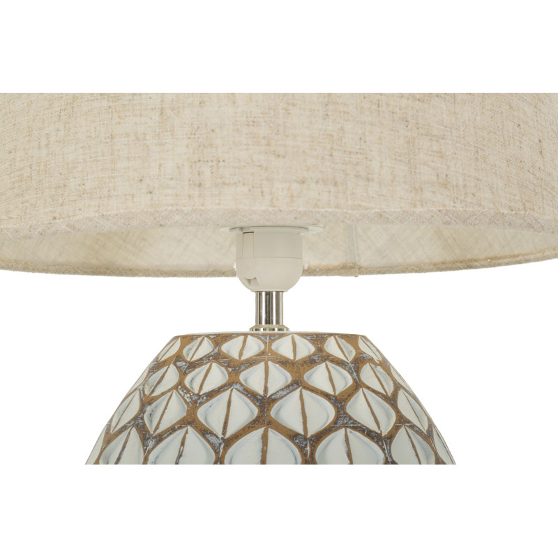 LAMPE DE TABLE TIBET RÉSINE CM Ø35X52