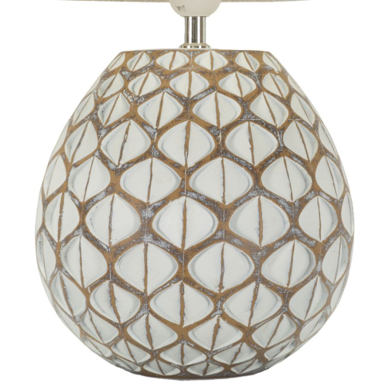 LAMPE DE TABLE TIBET RÉSINE CM Ø35X52