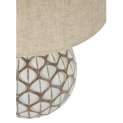 LAMPE DE TABLE TIBET RÉSINE CM Ø35X52