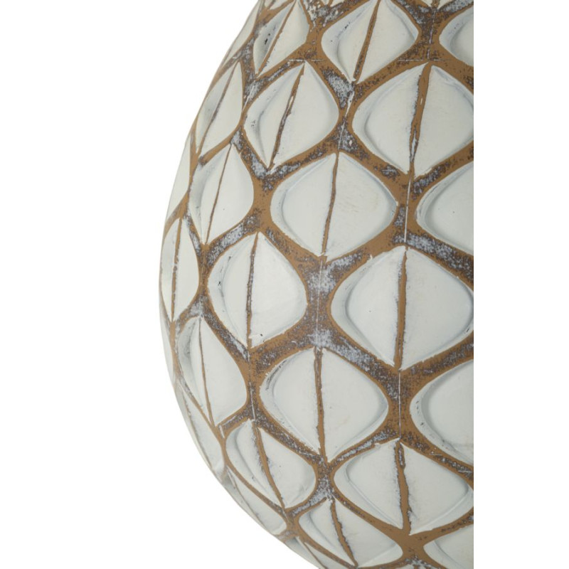 LAMPE DE TABLE TIBET RÉSINE CM Ø35X52