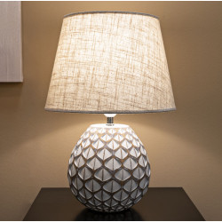 LAMPE DE TABLE TIBET RÉSINE CM Ø35X52