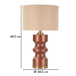 LAMPE DE TABLE ROSENTHAL -H- CM Ø 40,5X69,5