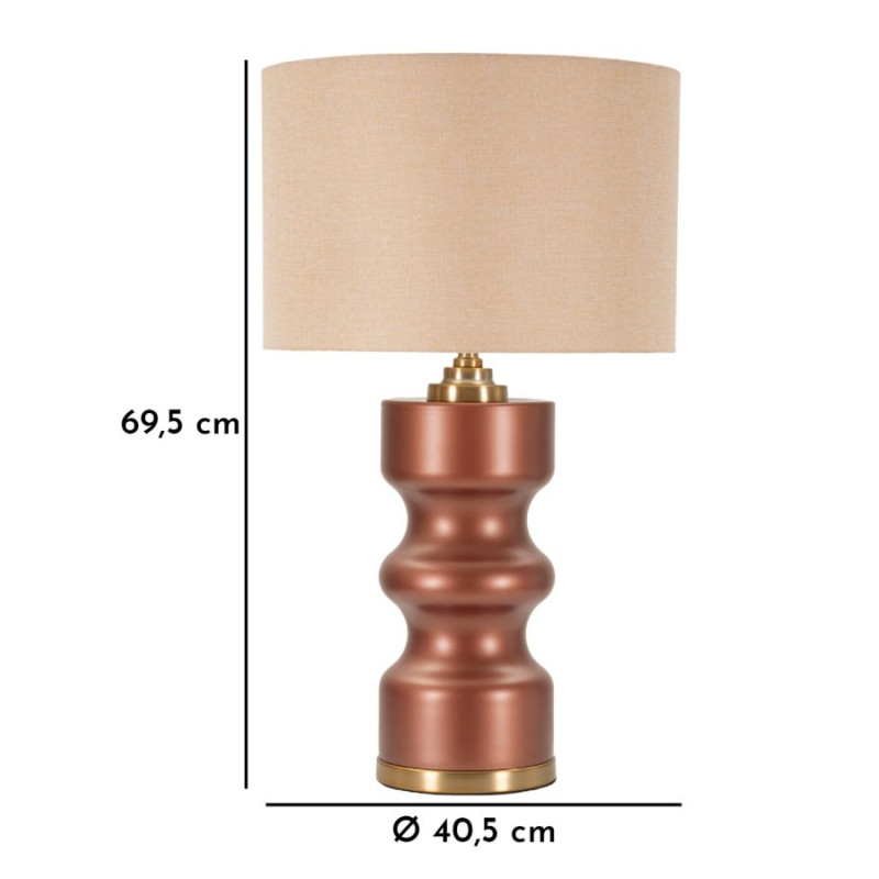 LAMPE DE TABLE ROSENTHAL -H- CM Ø 40,5X69,5