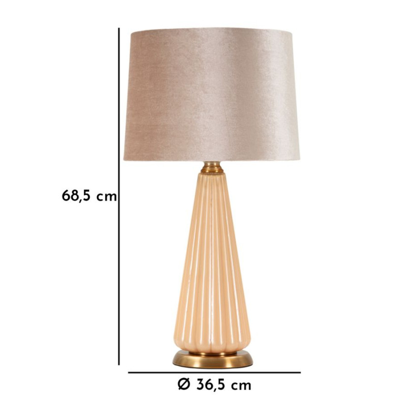 LAMPE DE TABLE PERLY -H- CM Ø 36,5X68,5