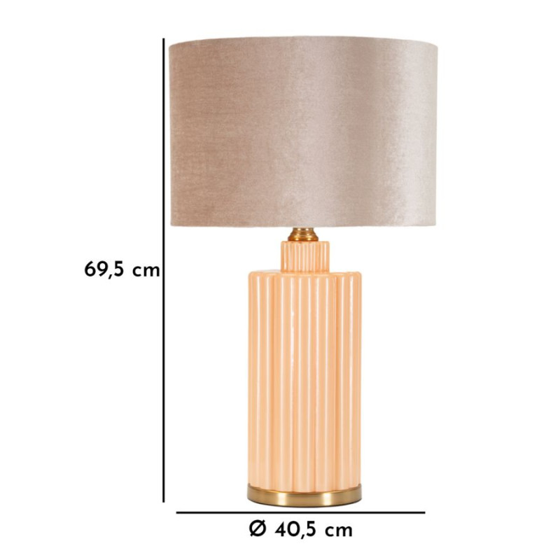 LAMPE DE TABLE PERLY -D- CM 40,5 X 69,5