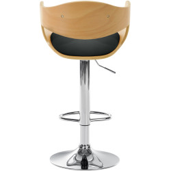 Sgabello da bar Kingston C naturale/nero