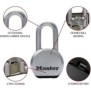 MASTER LOCK Cadenas Haute Sécurité [A Clé] [Acier Inoxydable] [Anse Longue] [Extérieur] M830EURDLH