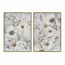 Cadre DKD Home Decor Fleurs...