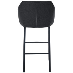 Tabouret de bar Monea B en feutre anthracite