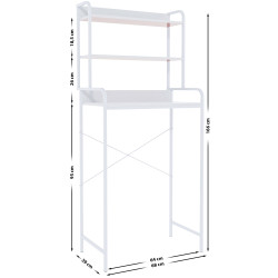 Étagère pour machine à laver Darby blanc