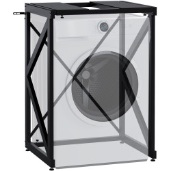 Étagère pour machine à laver Caleb blanc