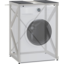 Étagère pour machine à laver Caleb blanc