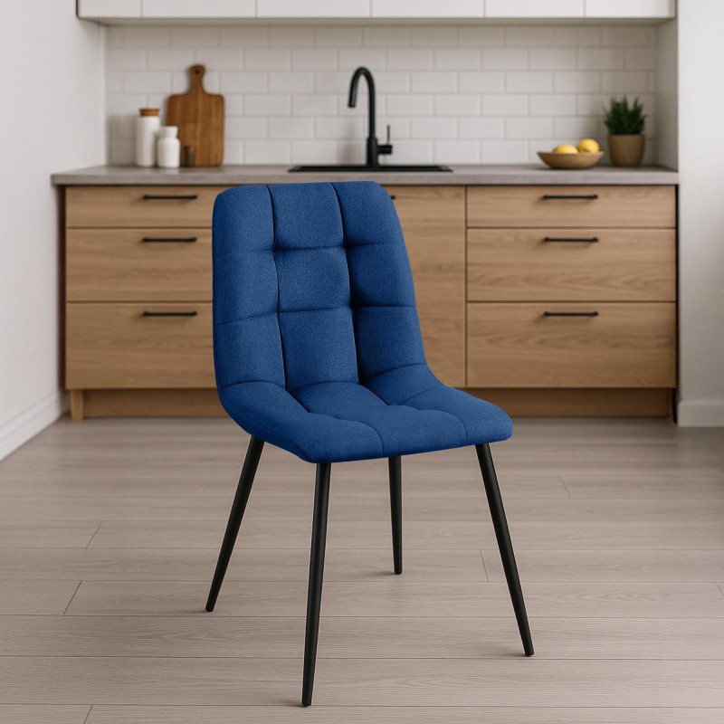 Chaise de salle à manger en tissu Tilde