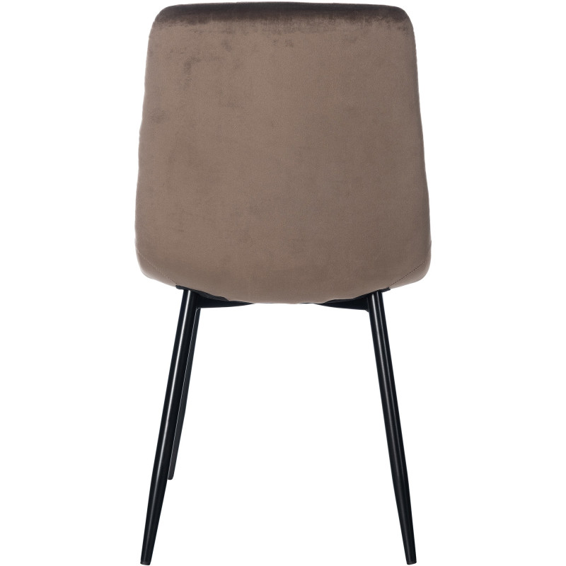 Chaise de salle à manger en velours Tilde