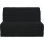 Banquette BZ 140x190 - Tissu noir - MELISSA