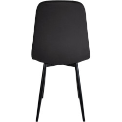Chaise de salle à manger en velours Napier