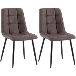 Lot de 2 chaises de salle à...