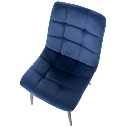 Lot de 2 chaises de salle à manger en velours Tilde