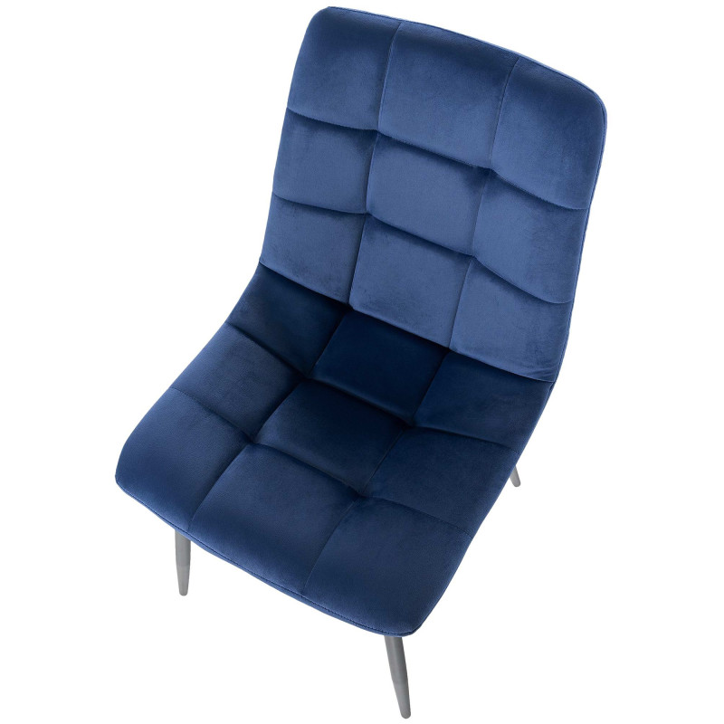 Lot de 2 chaises de salle à manger en velours Tilde