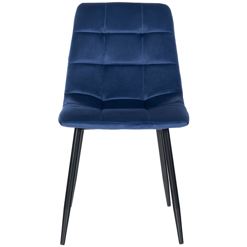 Lot de 2 chaises de salle à manger en velours Tilde