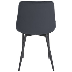 Chaise de salle à manger en velours Victoria